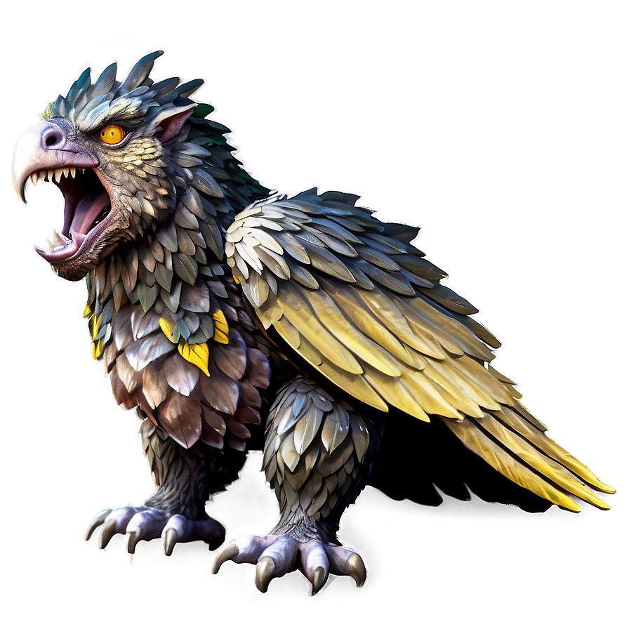 Download Angry Griffin Mythical Creature Png Guw95 | Wallpapers.com