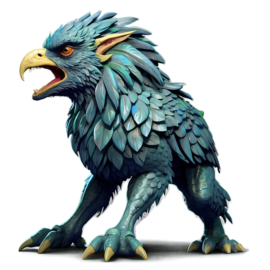 Download Angry Griffin Mythical Creature Png Nth67 | Wallpapers.com