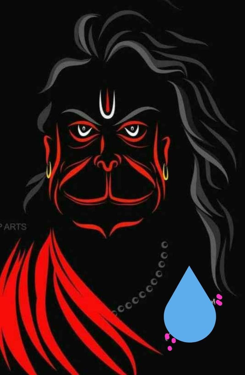 Download Angry Hanuman Vector Art Wallpaper | Wallpapers.com