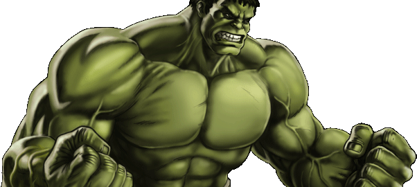 Angry Hulk Illustration PNG