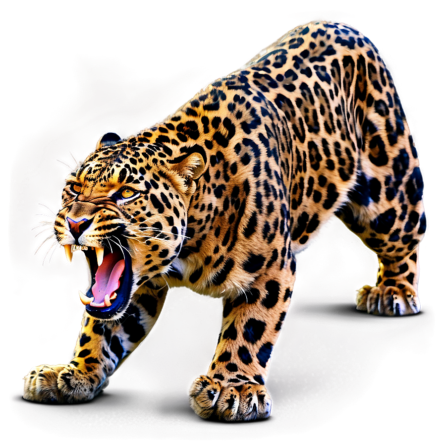 Angry Leopard Expression Png 12 PNG