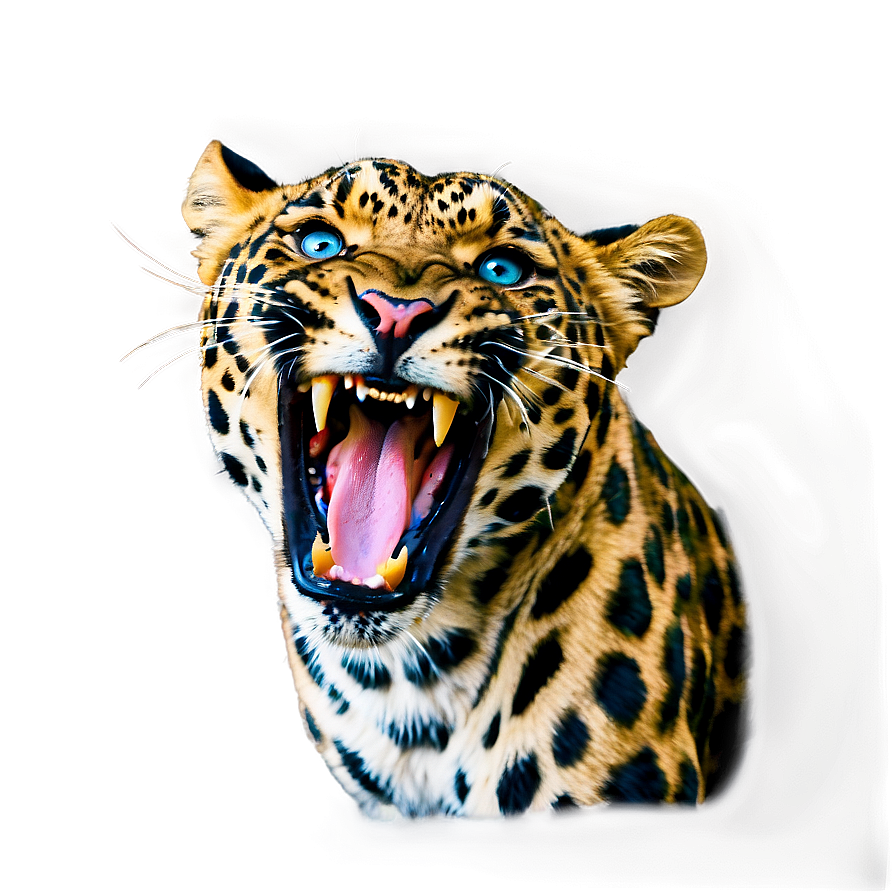 Angry Leopard Expression Png Vni PNG