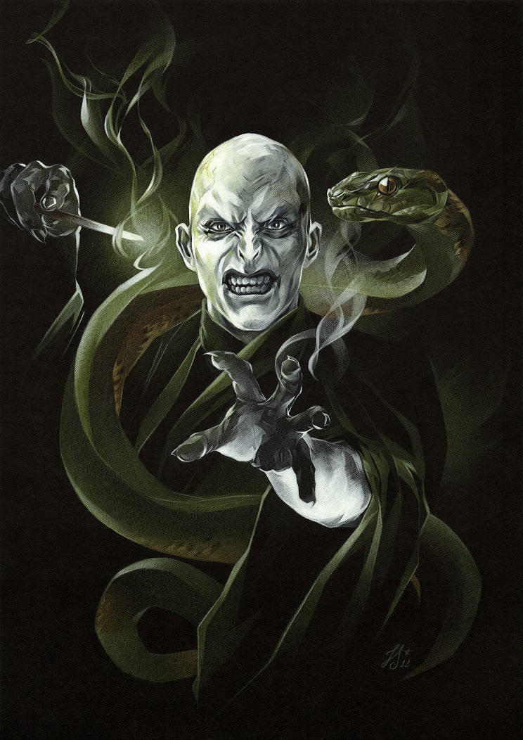 Angry Lord Voldemort Dark Art Wallpaper
