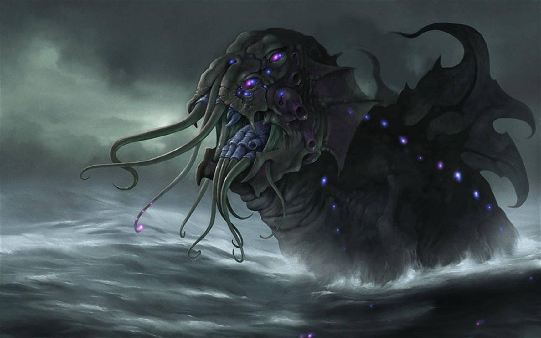 Angry Lovecraft Cthulhu Wallpaper