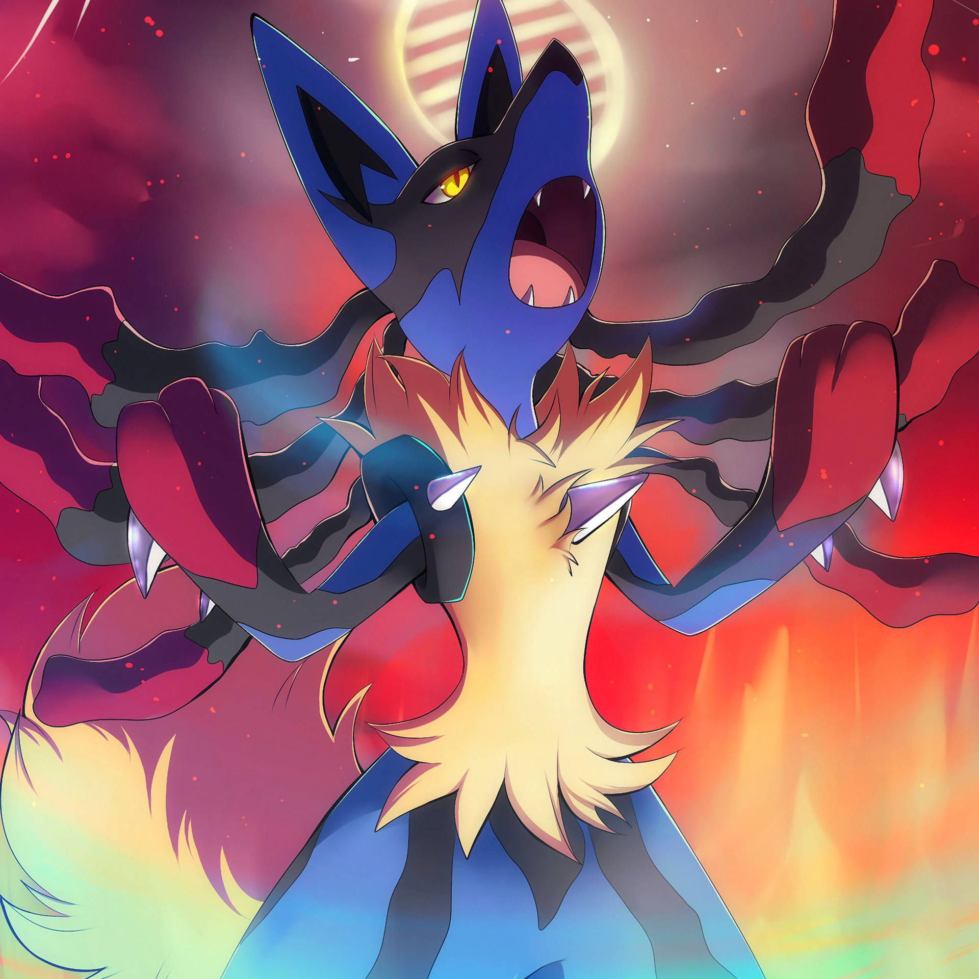 Angry Lucario Poster Wallpaper