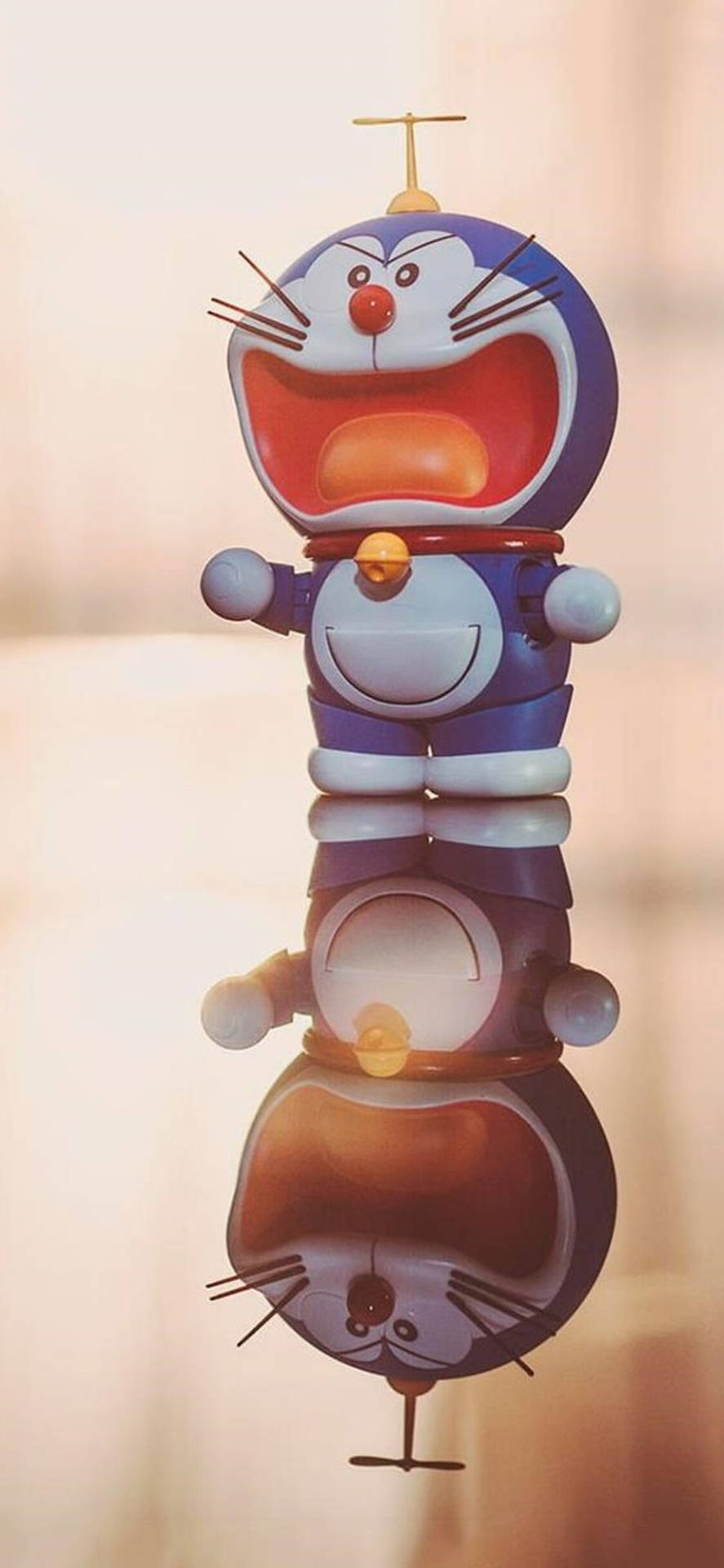 Angry Mechanical Toy Doraemon iPhone Wallpaper