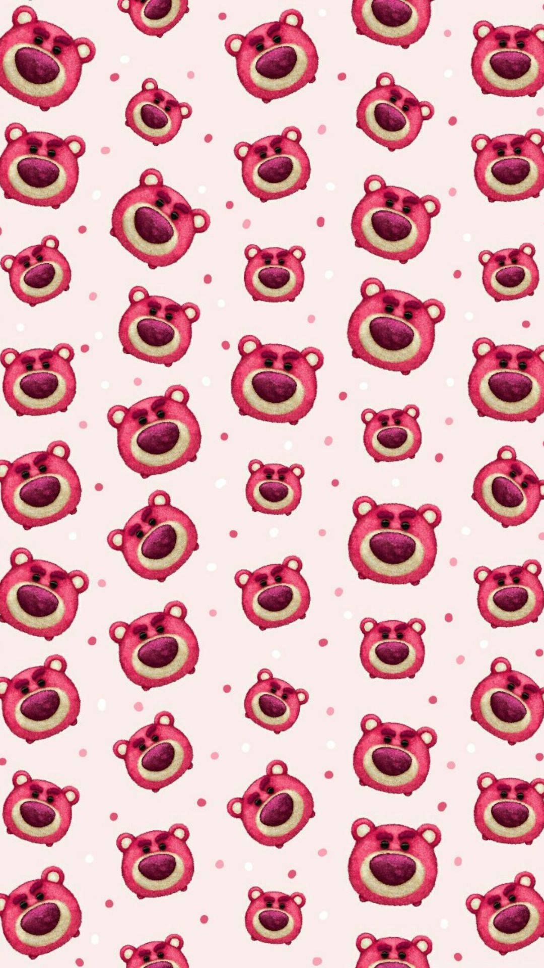 Angry Mini Lotso Pattern Background