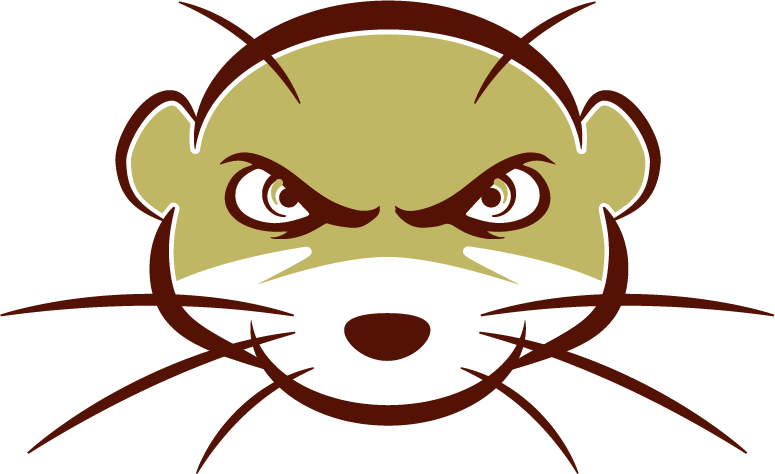 Angry Otter Cartoon Graphic PNG