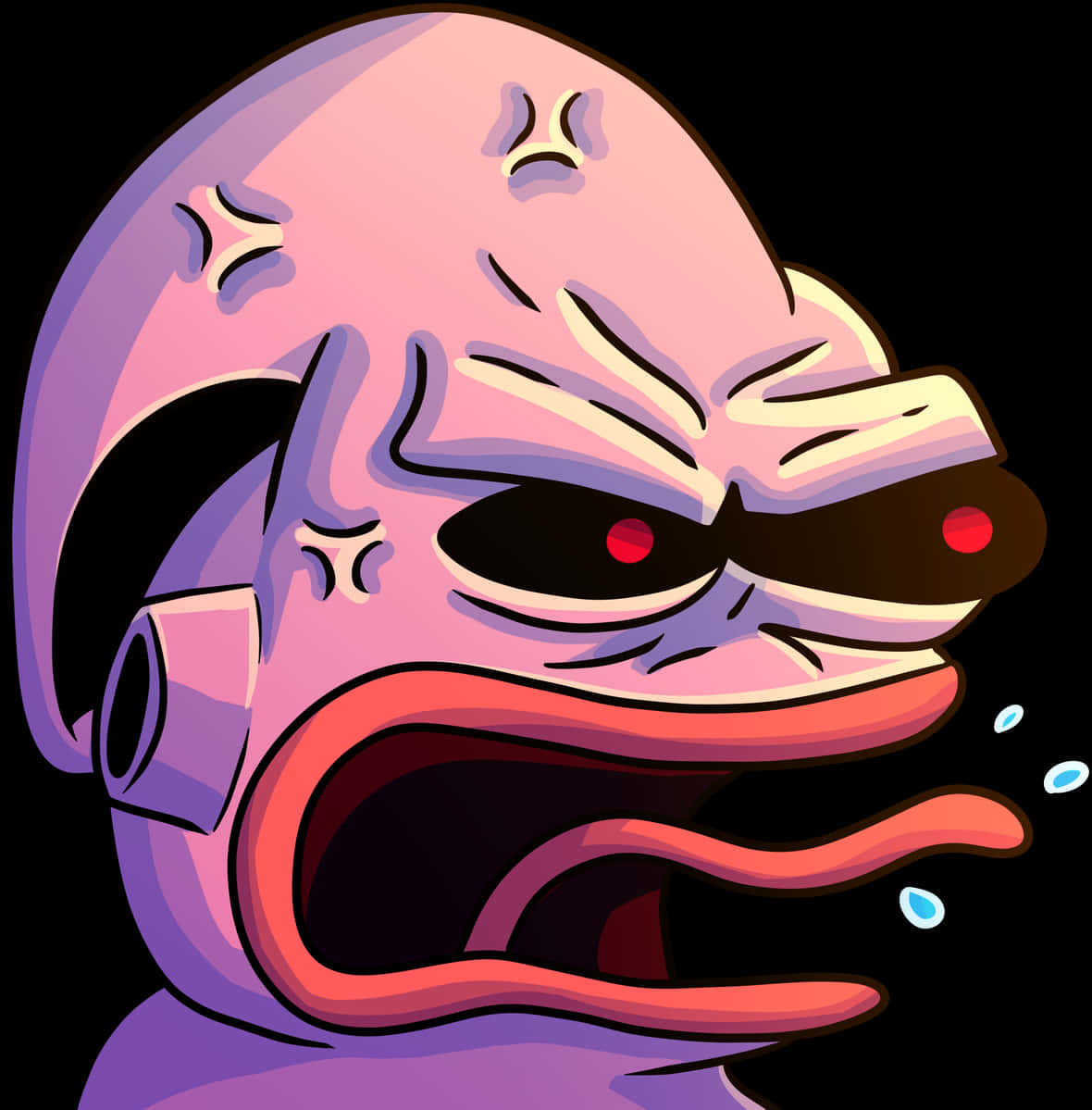 Angry_ Purple_ Alien_ Emoji PNG