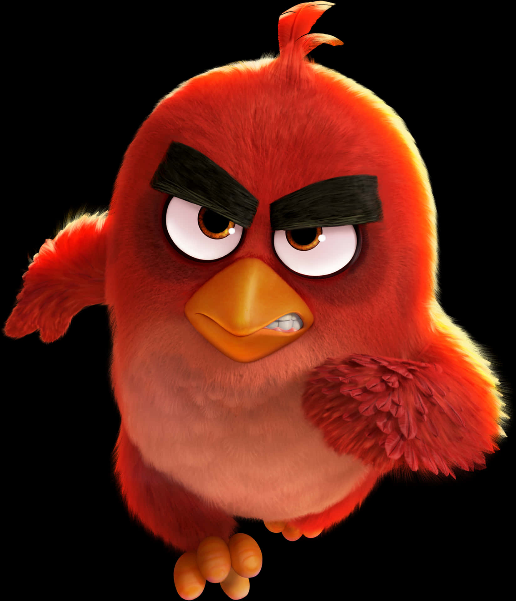 Angry Red Bird Character PNG