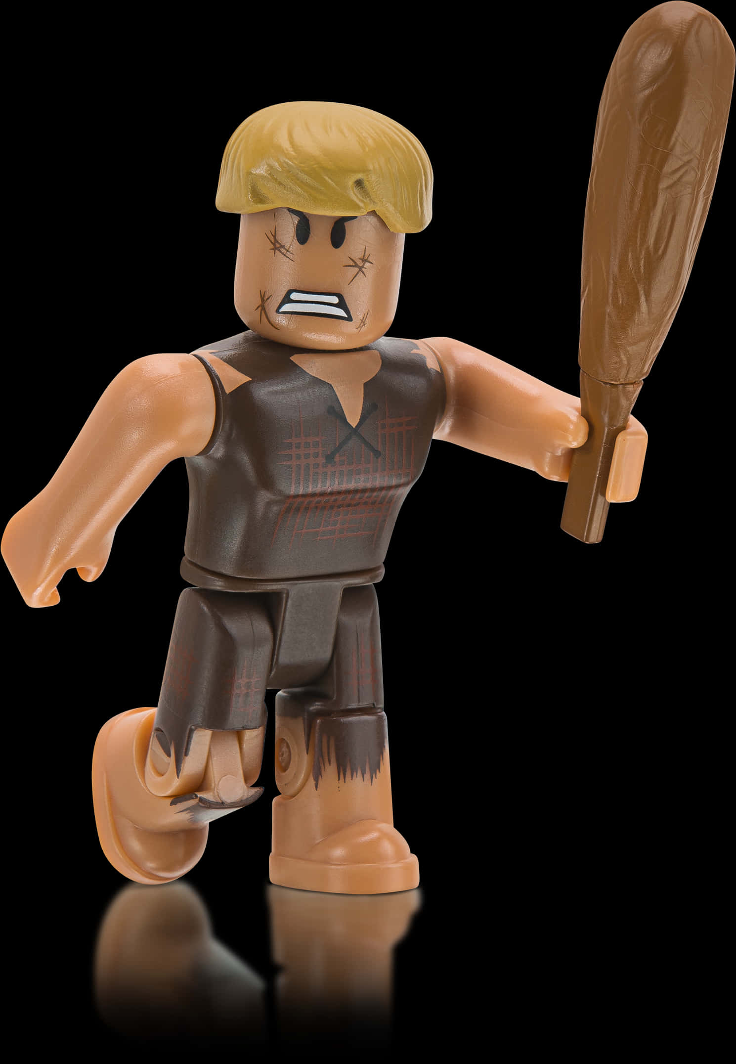 Angry Roblox Figure With Club PNG