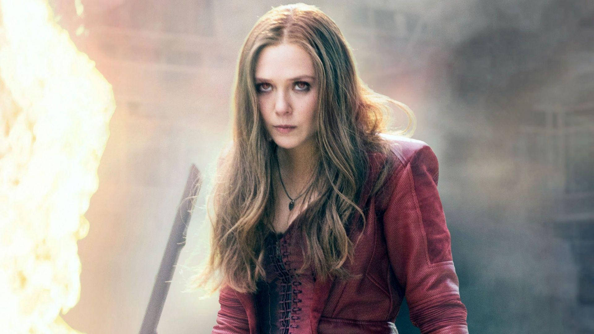 Scarlet Witch Unleashes Her Fury in Wandavision Wallpaper