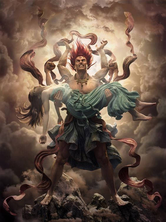 Download Angry Shiva Woman Art Wallpaper 