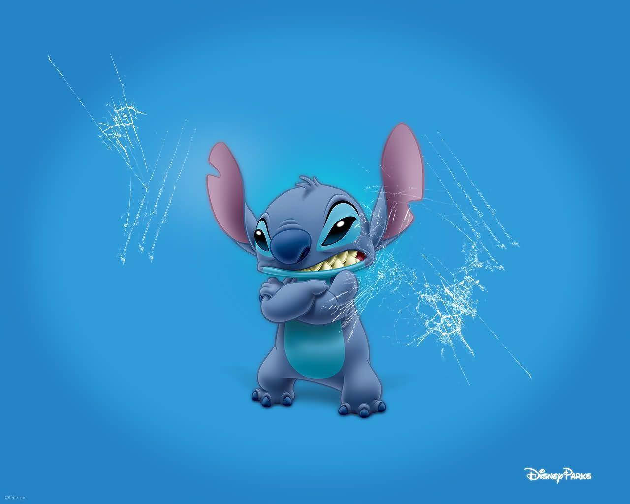 Angry Stitch 3d Style Wallpaper