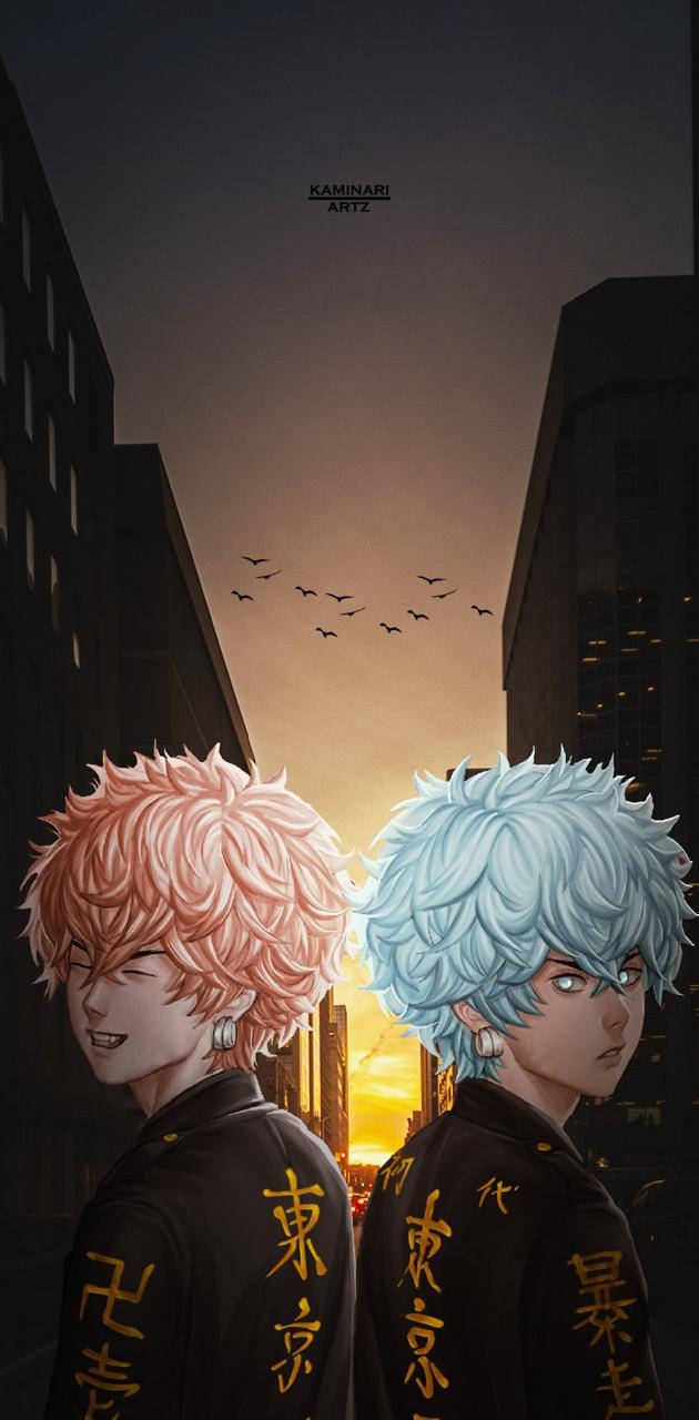 Angry Tokyo Revengers City Sunset Wallpaper