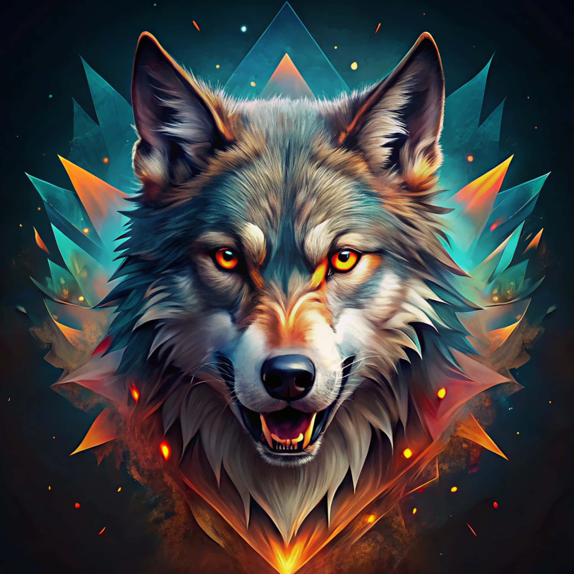 Angry Wolf Wallpaper