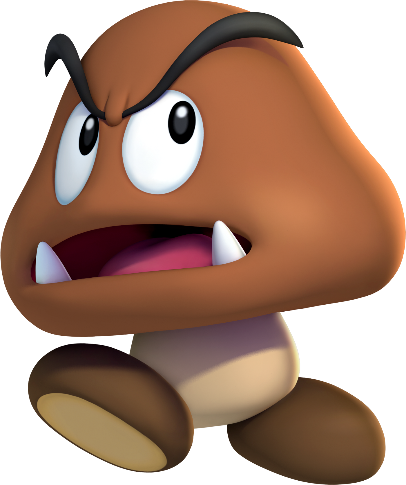 Angry_ Goomba_ Character_ Render PNG