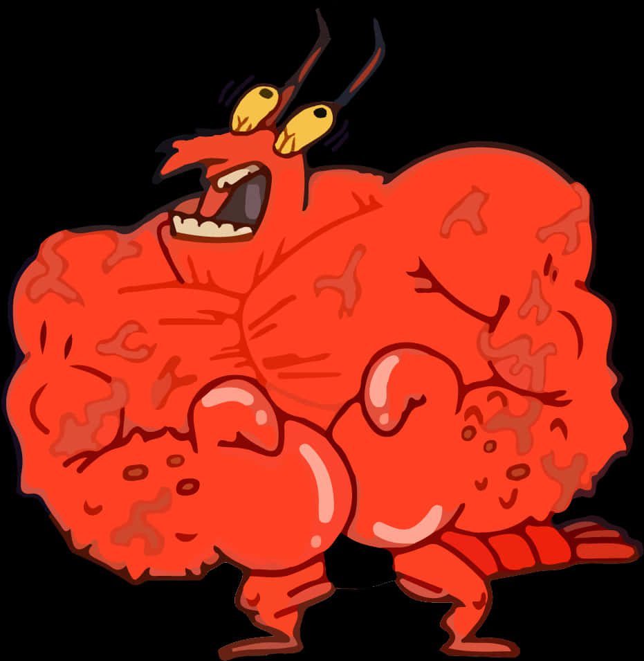 Angry_ Red_ Creature_ Cartoon.png PNG