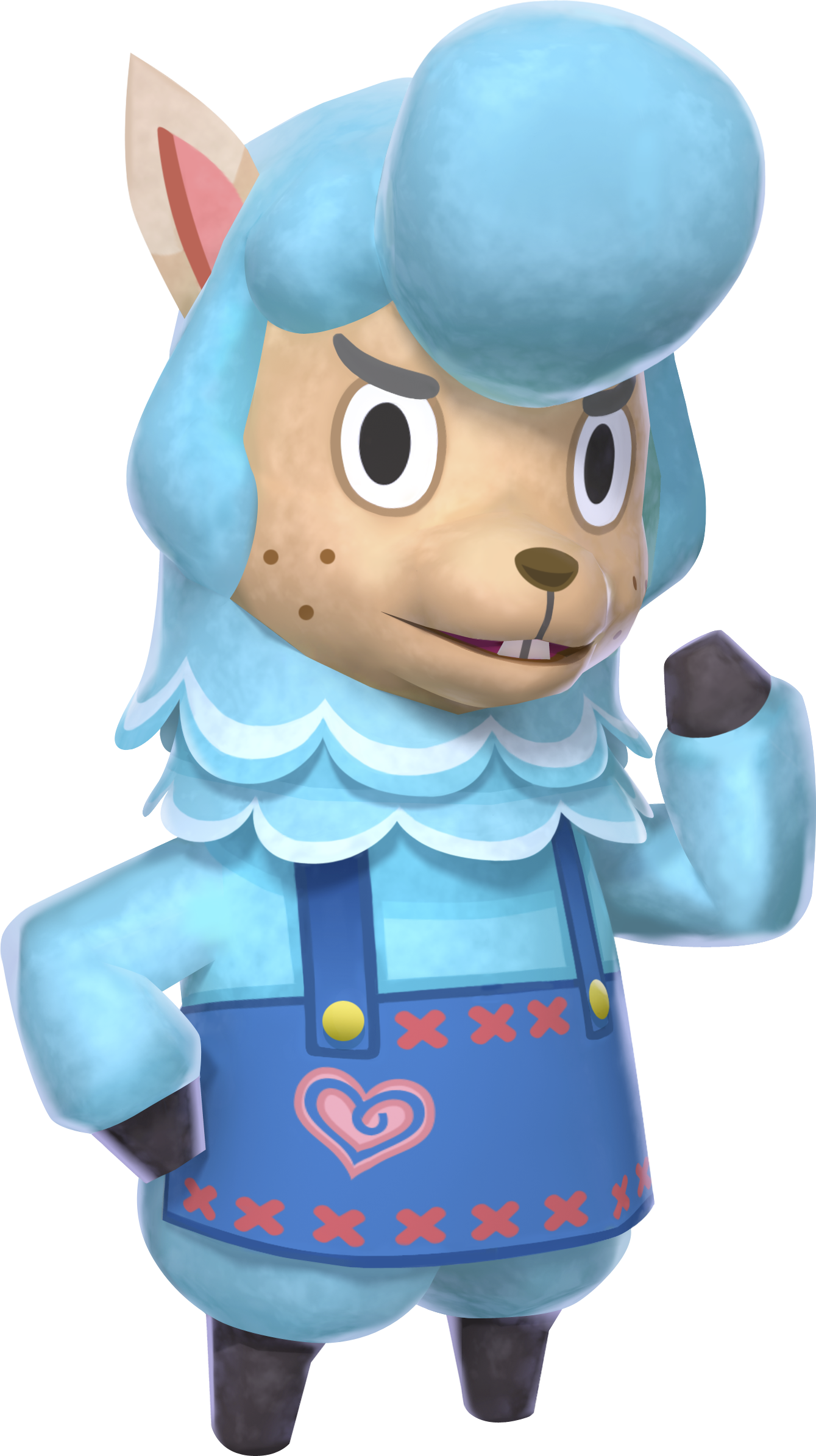Animal Crossing Blue Sheep Villager PNG