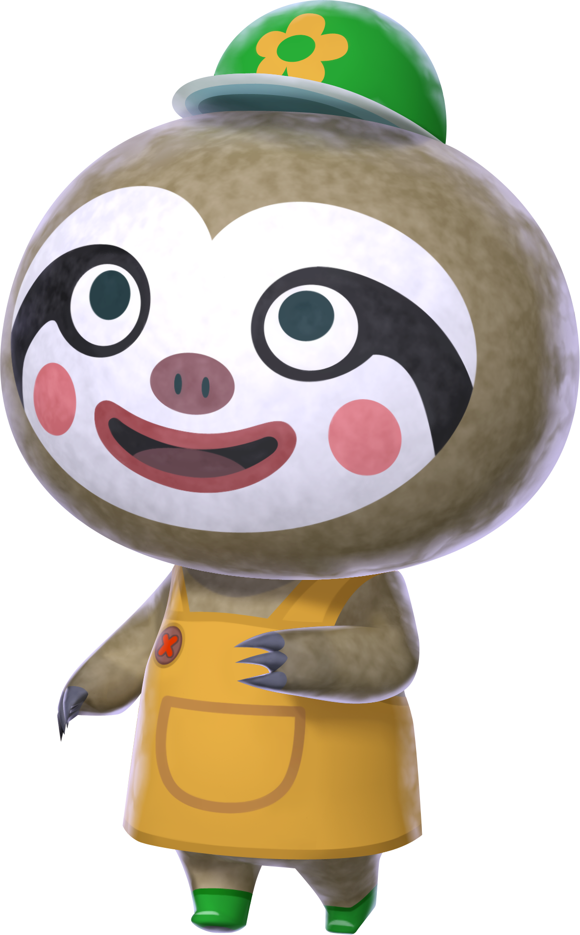 Animal Crossing Character Leif Sloppy Smile PNG