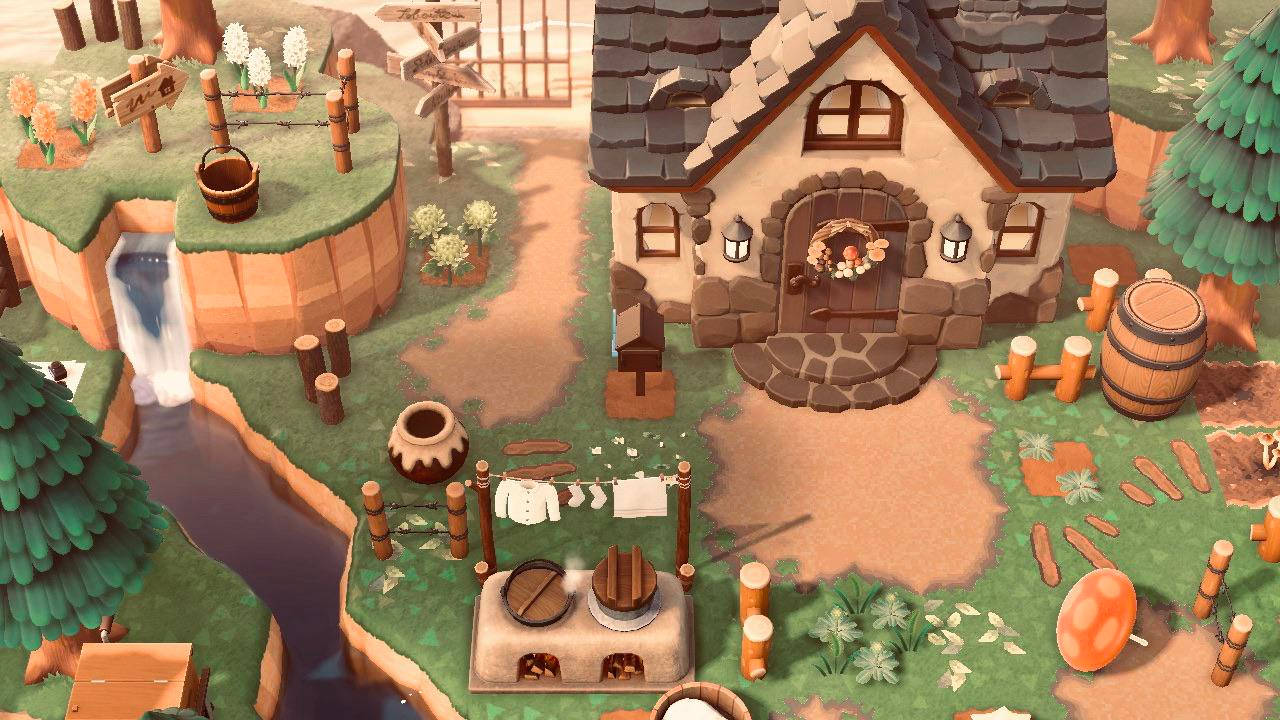 Animal Crossing Cottagecore Desktop Background