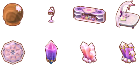 Animal Crossing Crystal Collection Items PNG