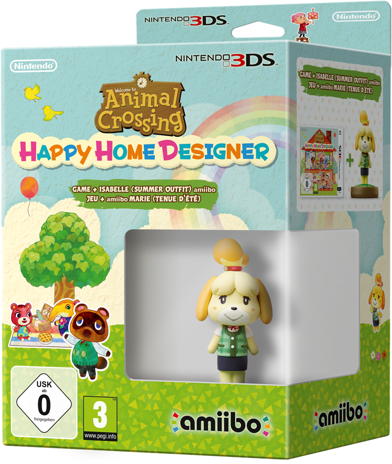 Animal Crossing Happy Home Designer3 D S Packaging PNG