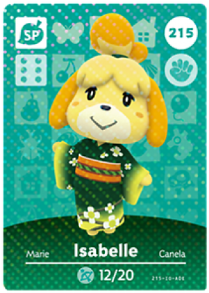 Animal Crossing Isabelle Card215 PNG