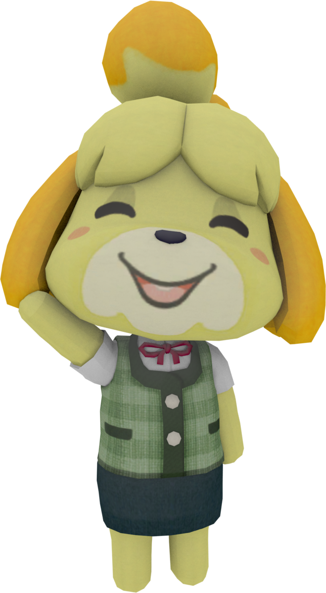 Animal Crossing Isabelle Smiling PNG