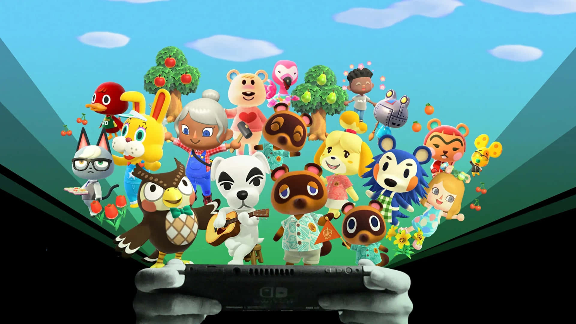 Animal Crossing New Horizons Characters Wallpaper