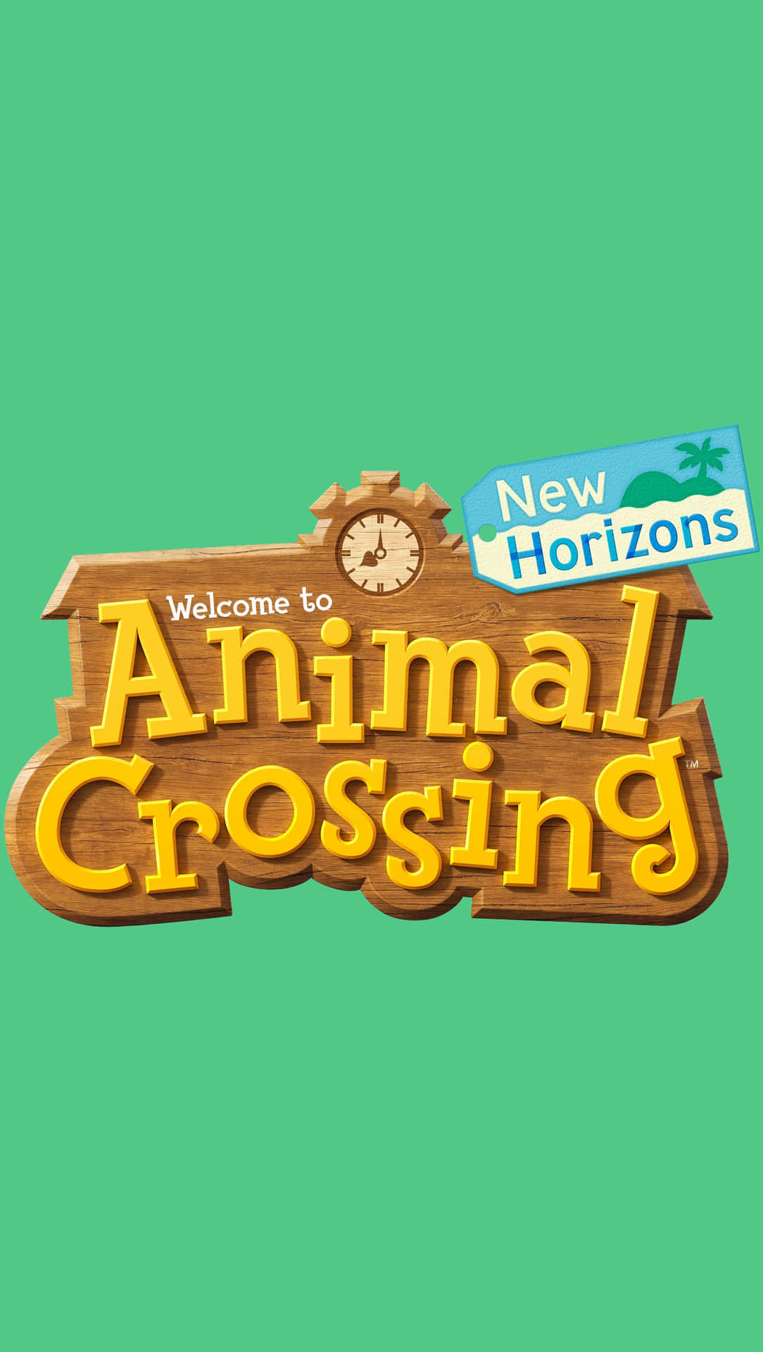 Animal Crossing New Horizons Logo Wallpaper