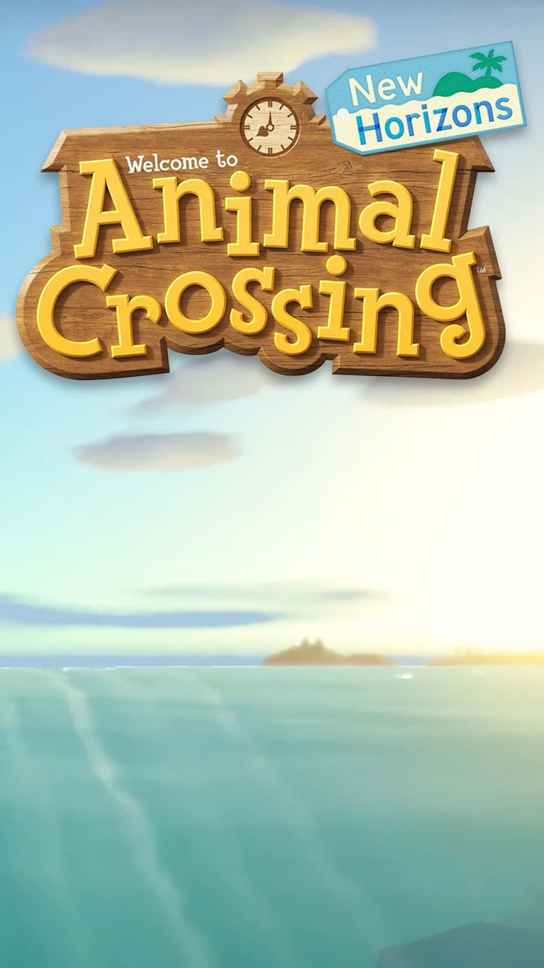 Animal Crossing New Horizons Welkom Bord Achtergrond