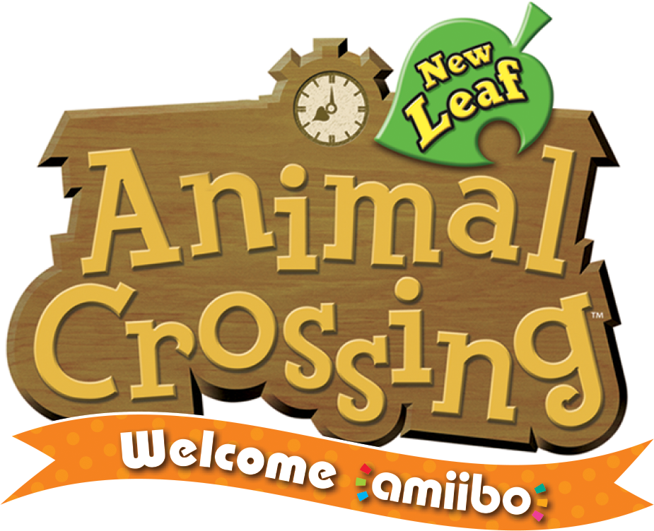 Animal Crossing New Leaf Welcome Amiibo Logo PNG