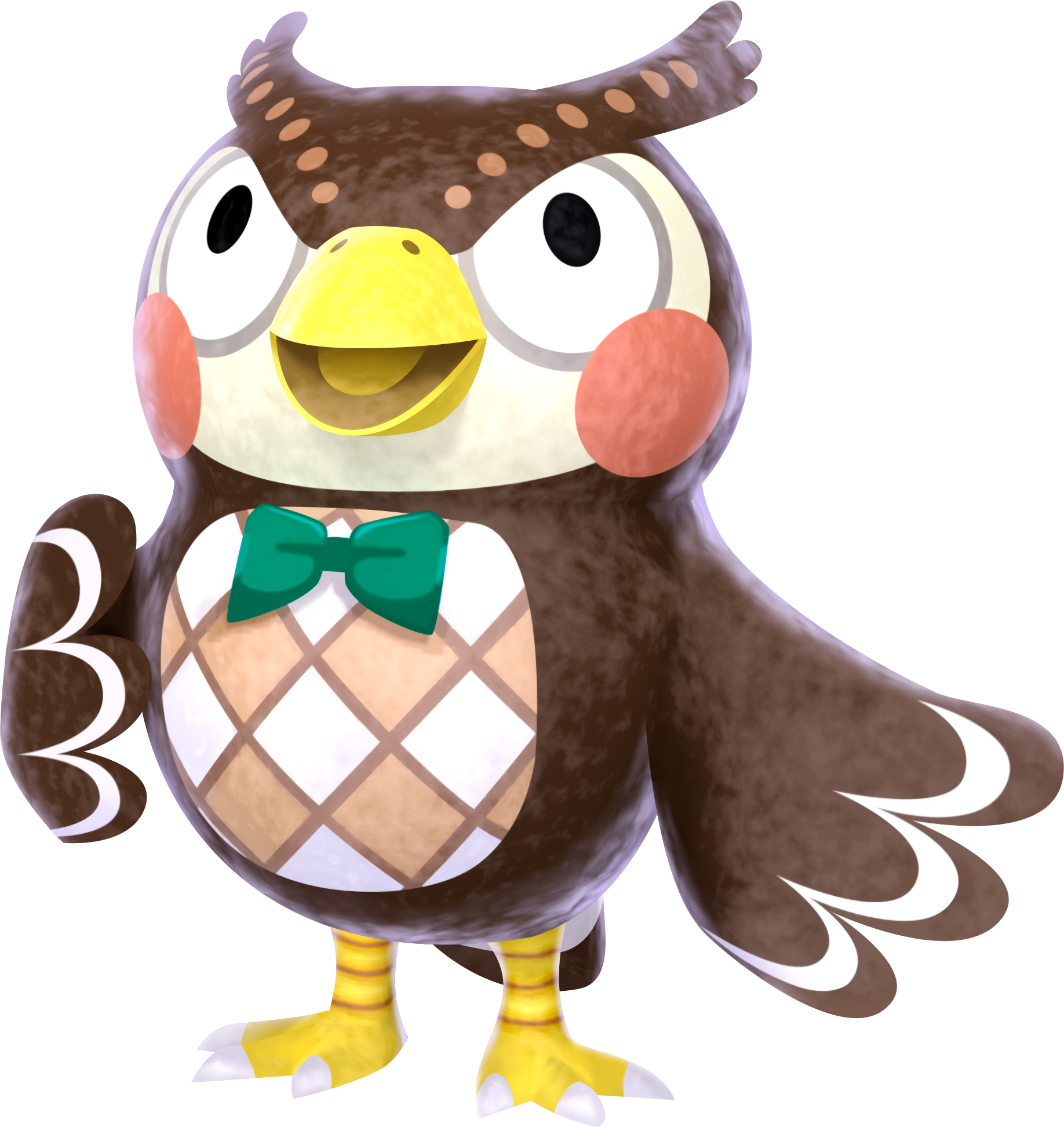 Animal Crossing Owl Character PNG