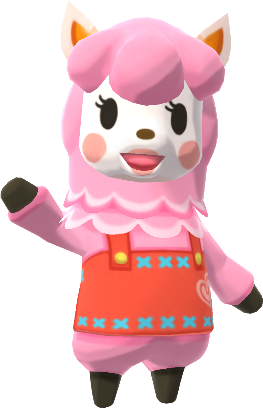 Download Animal Crossing Pink Sheep Villager | Wallpapers.com