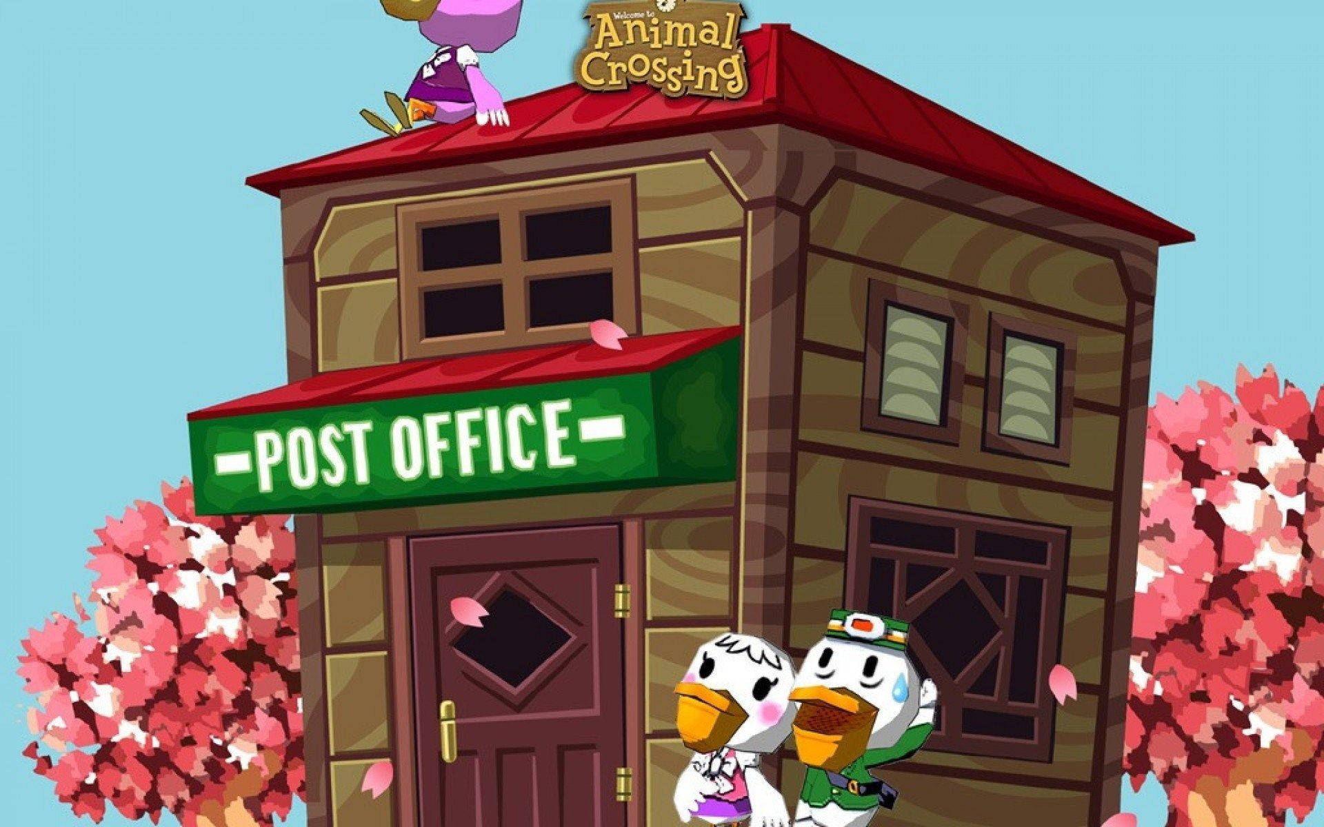Animal Crossing Post Office Wallpaper
