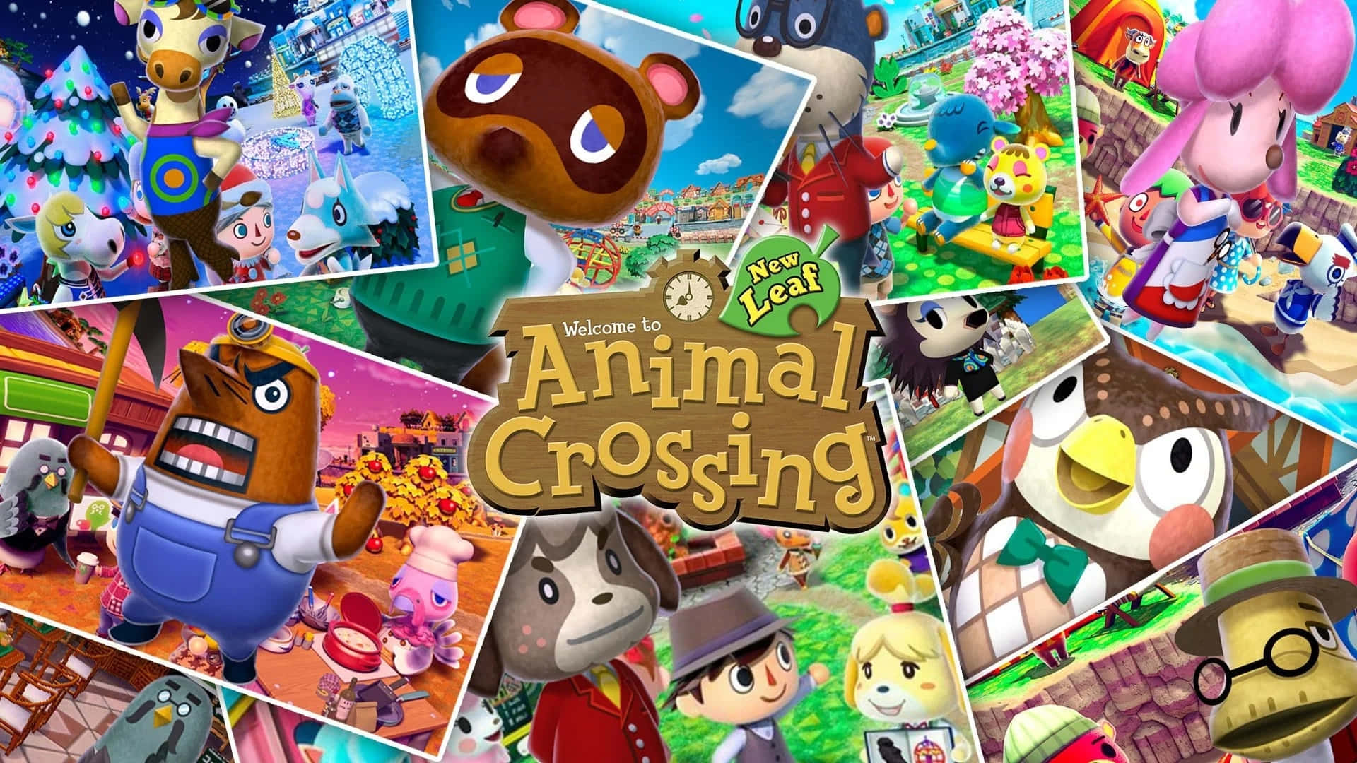 Animal Crossing Series Collage Wallpaper