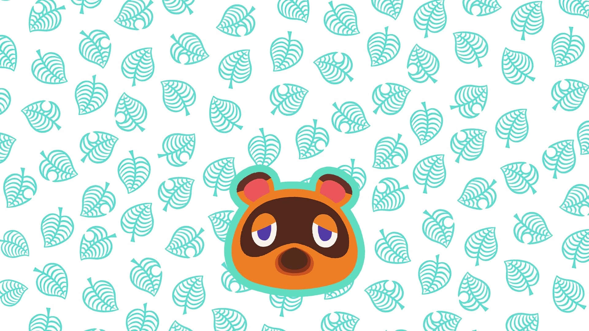 Animal Crossing Tom Nook Pattern Wallpaper