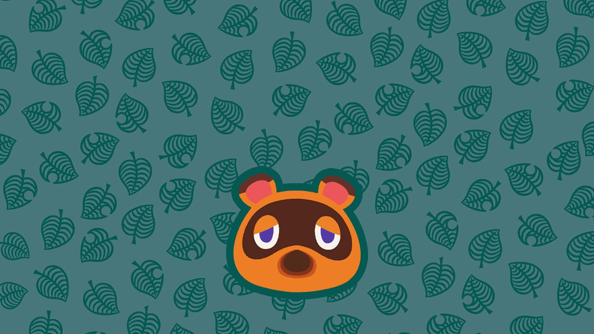Animal Crossing Tom Nook Pattern Wallpaper