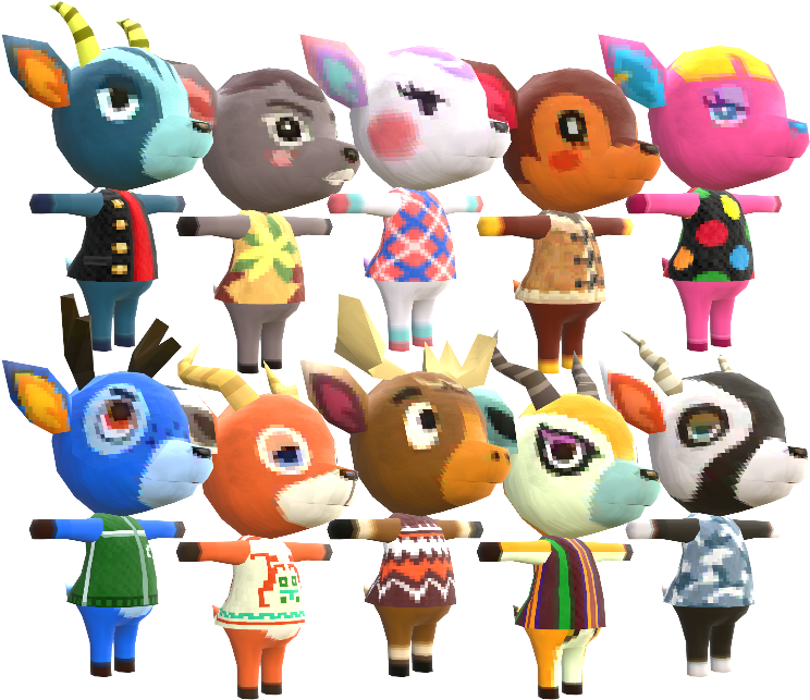 Animal Crossing Villagers Collection PNG