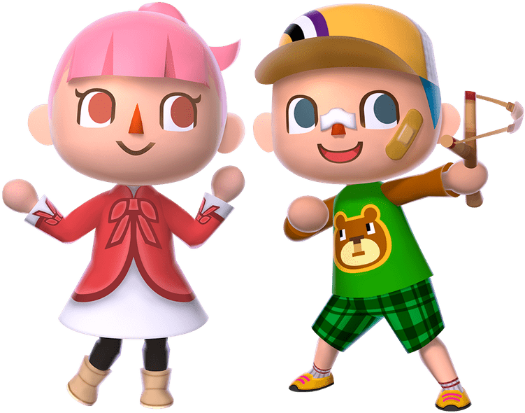 Animal Crossing Villagers Readyfor Adventure PNG