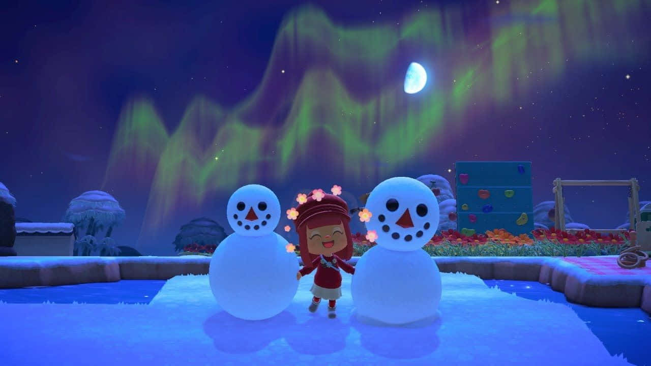 Celebreas Festas De Inverno Com Animal Crossing Papel de Parede