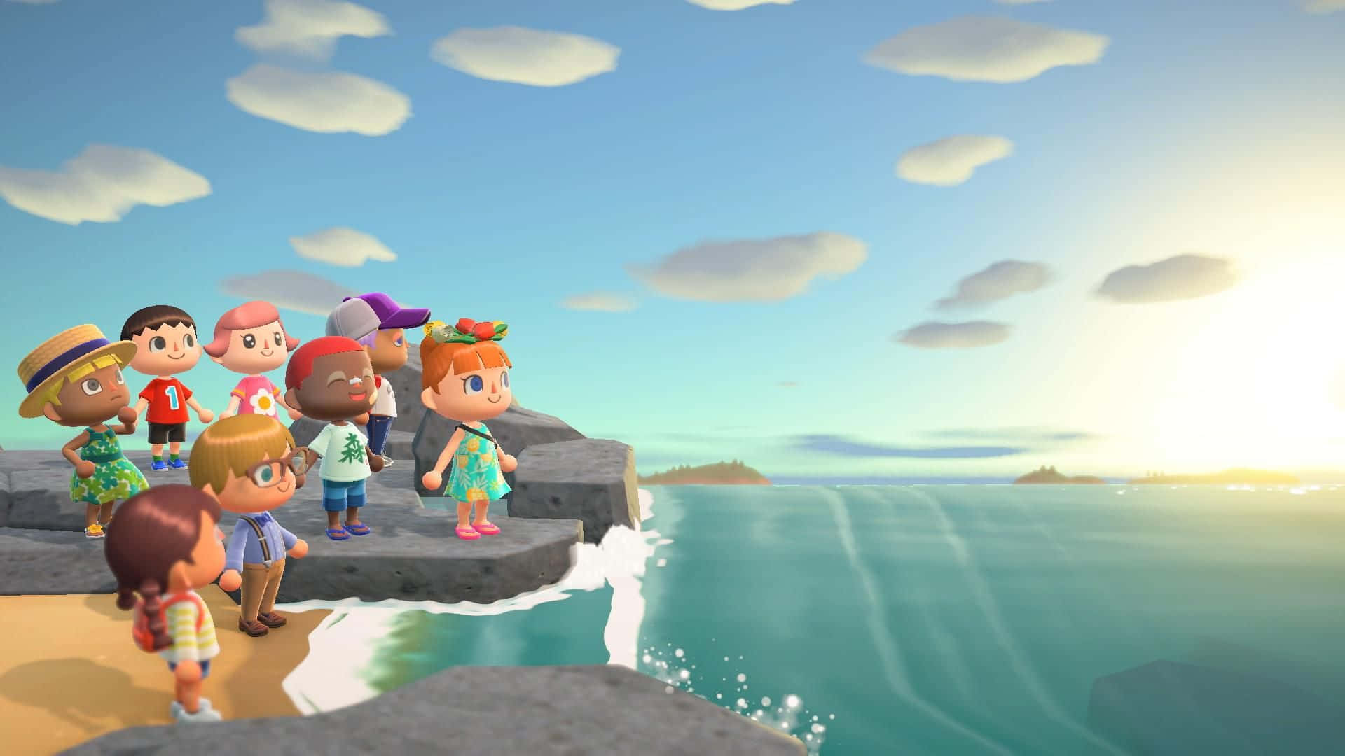 Disfrutadel Invierno En Animal Crossing Fondo de pantalla