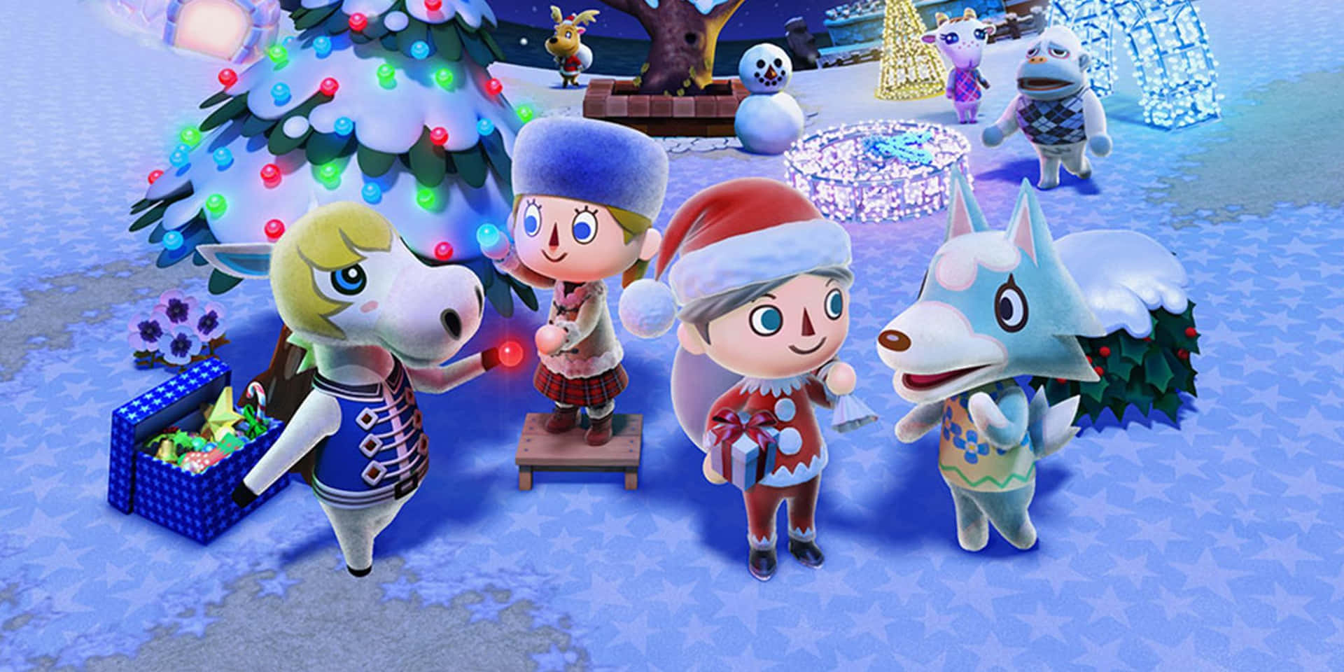 Arteoficial De Animal Crossing Invierno. Fondo de pantalla