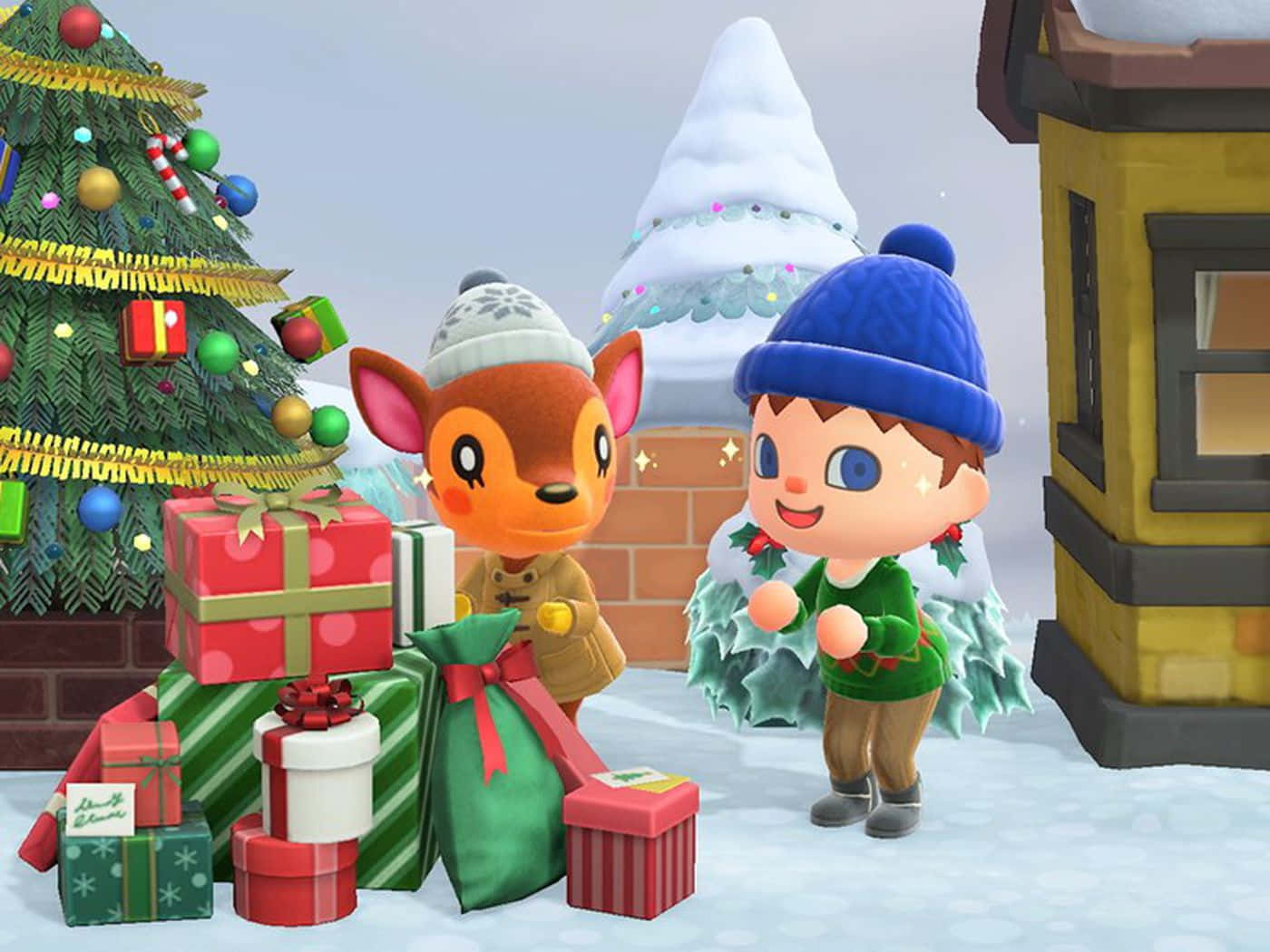 Animal Crossing Winter Fauna Wallpaper