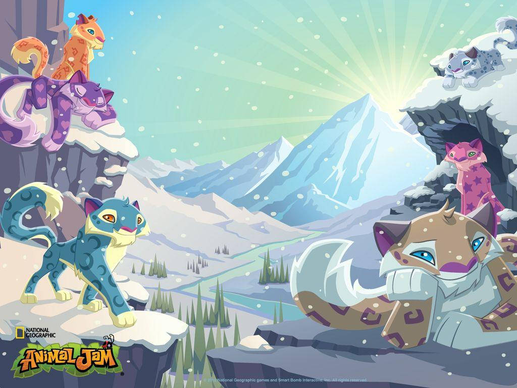 Animal Jam Snowy Mountain Wallpaper