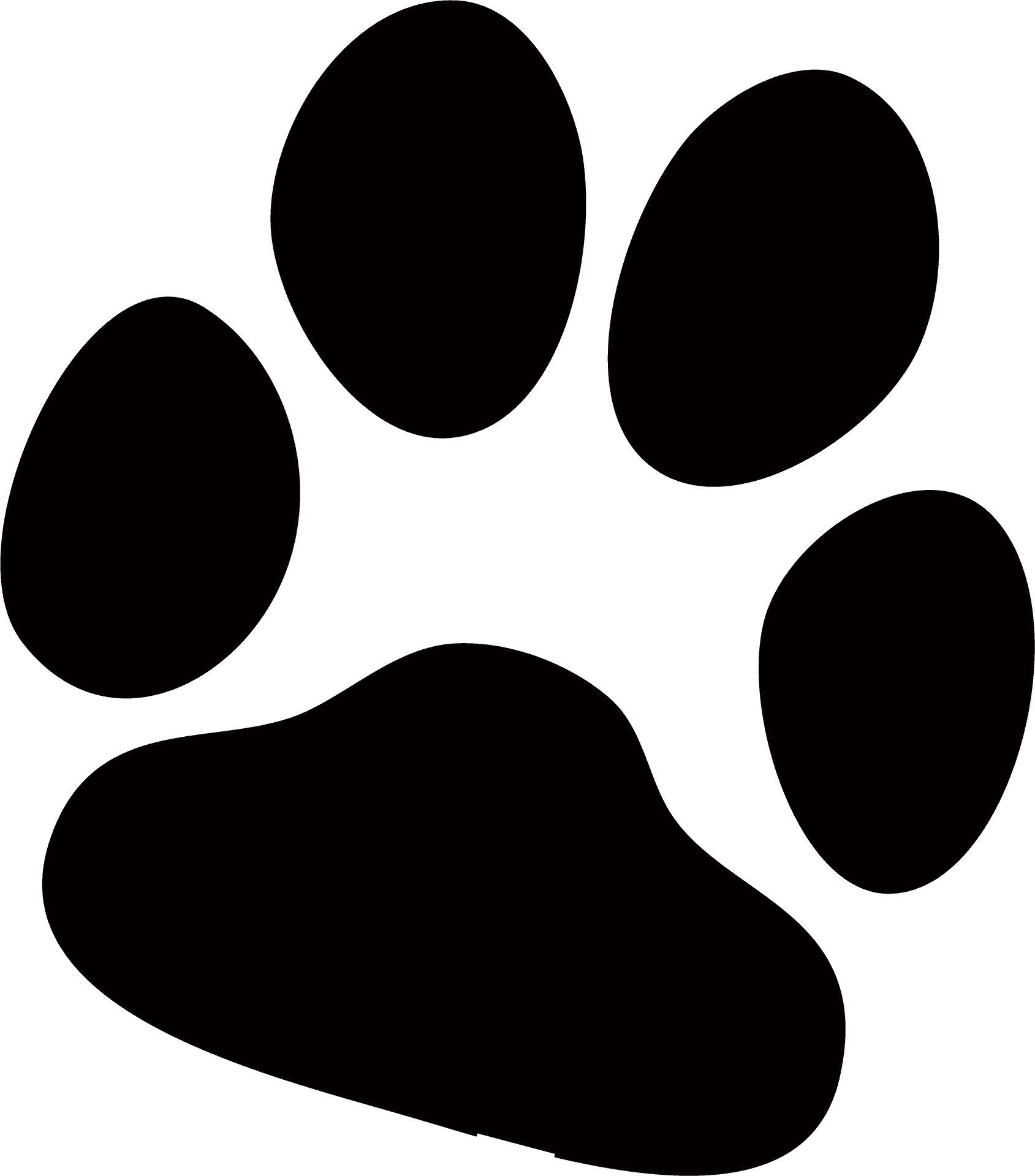 Animal Paw Print Graphic PNG