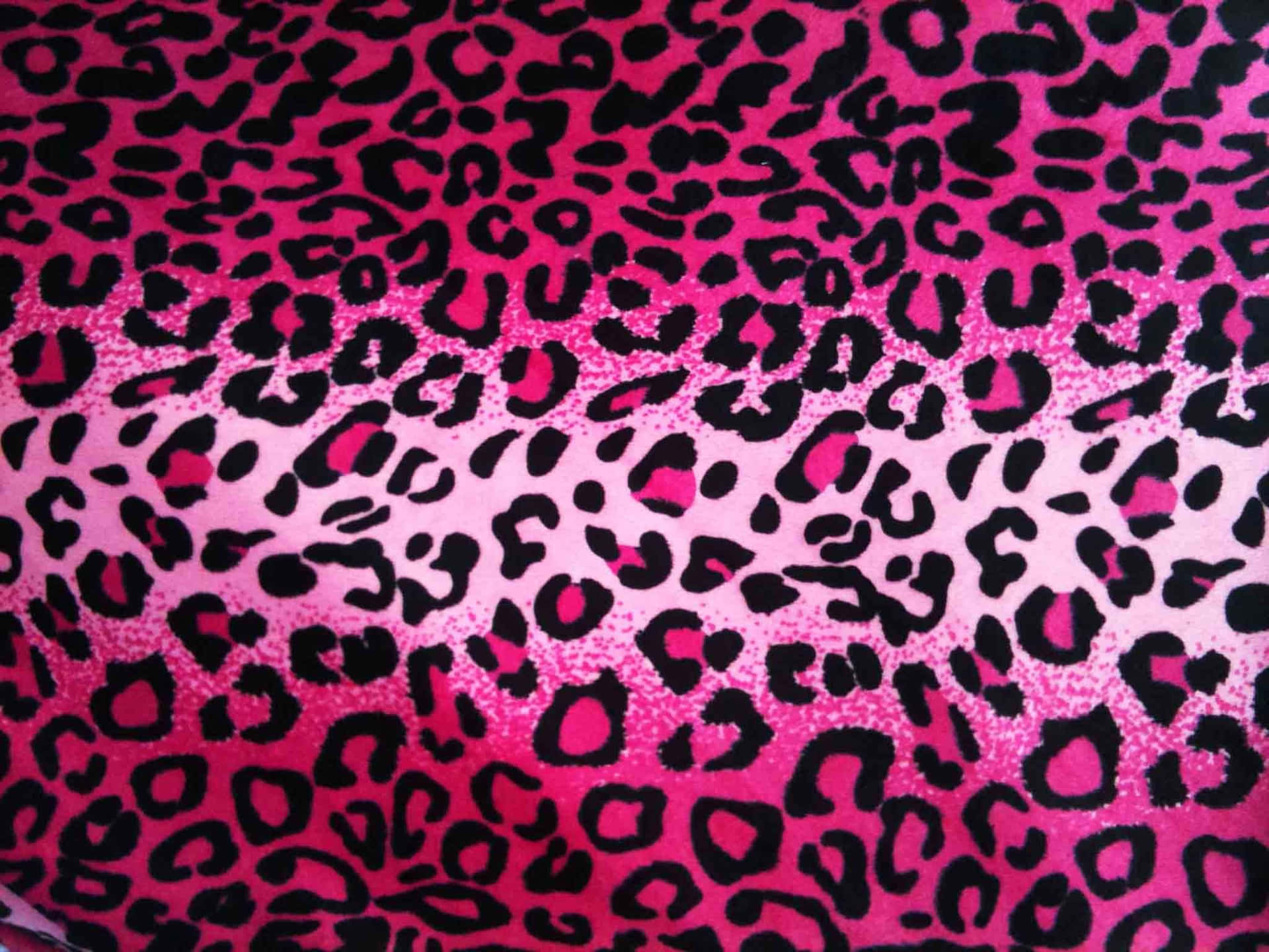 Etnærbillede Af En Lyserød Leopardprint Fabric