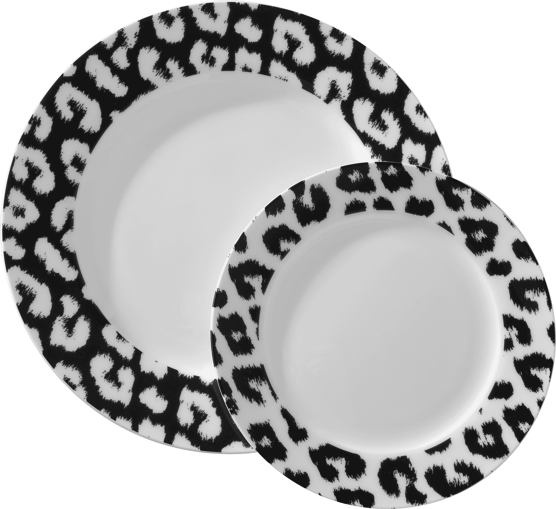 Animal Print Dinner Plates PNG