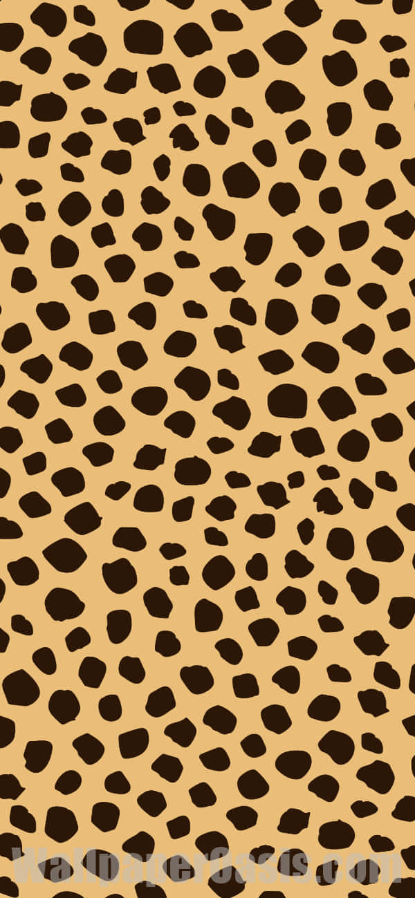 En leopard print mønster i brune og sorte farver. Wallpaper